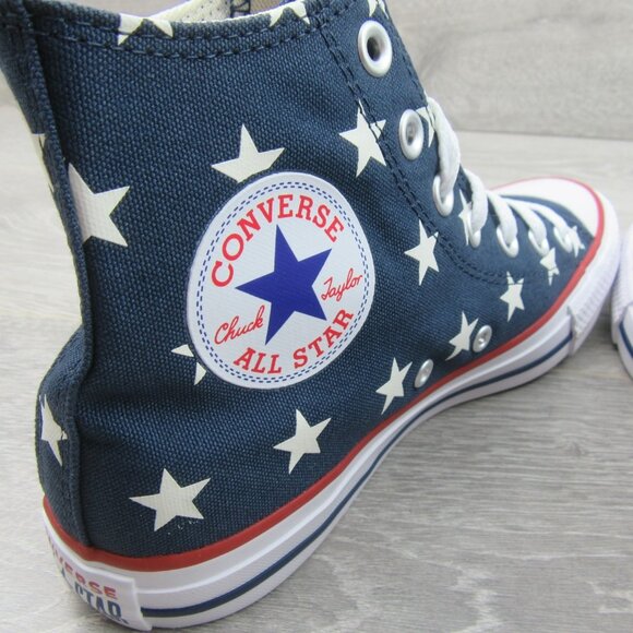 Converse Chuck Taylor All Star HI Archive Stars Women's Size 8 Navy NEW - Picture 9 of 14